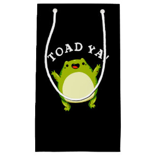 Toad Ya Funny Frog Pun Mörk BG