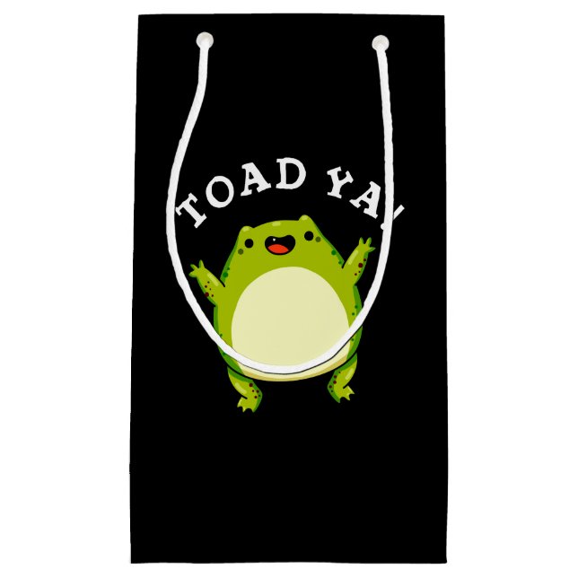 Toad Ya Funny Frog Pun Mörk BG (Framsidan)