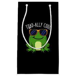 Toadally Coola Funny Toad Pun Mörk BG