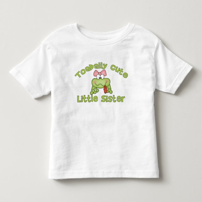Toadally Cute Little Sister T-shirt (Framsida)