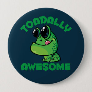 Toadally Fantastisk Lycklig Tecknad Toad Knapp