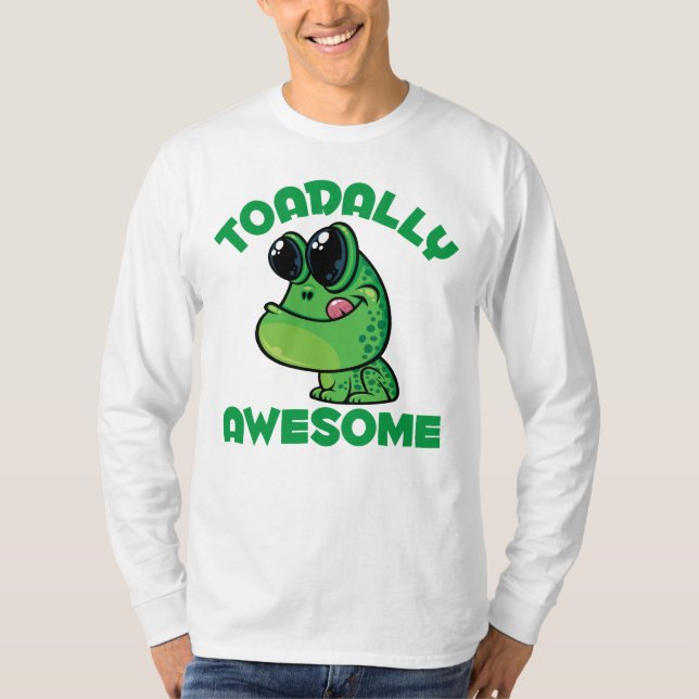 Toadally Fantastisk Lycklig Tecknad Toad T Shirt (Framsida)