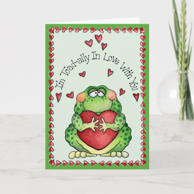 Toadally in Kärlek - Greeting Card Helgkort (Framsida)