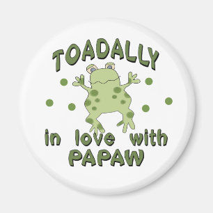 TOADALLY Kärlek Papaw Frog Magnet