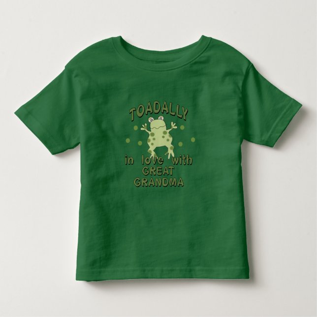 TOADALLY Kärlek Underbar Grandma Frog T Shirt (Framsida)