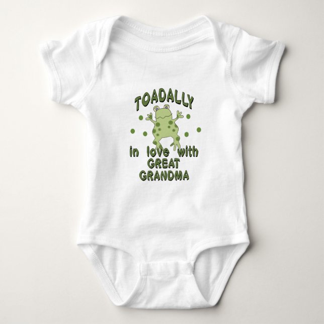 TOADALLY Kärlek Underbar Grandma Frog Tee (Framsida)