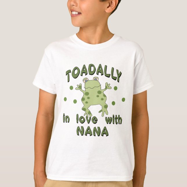 TOADALLY-kärlekNana groda Tee (Framsida)