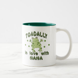 TOADALLY-kärlekNana groda Två-Tonad Mugg