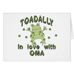TOADALLY-kärlekOma groda Hälsningskort