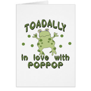 TOADALLY-kärlekPopPop groda Hälsningskort