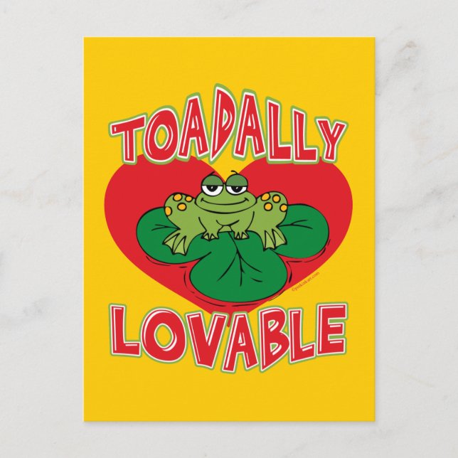 Toadally Lovable Vykort (Framsida)