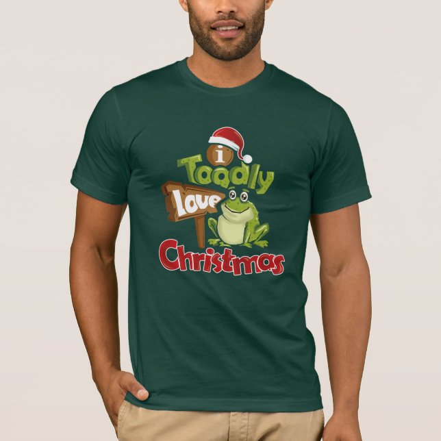 Toadly Kärlek jultomten Secret Santa Gift T Shirt (Framsida)
