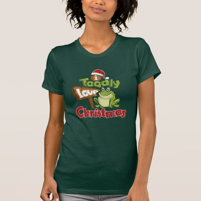 Toadly Kärlek jultomten Secret Santa Gift T Shirt (Framsida)