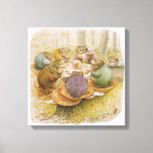 Toads'Tea Party (av Beatrix Potter) Canvastryck