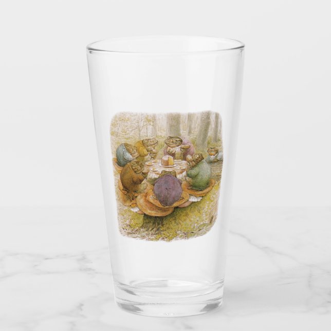 Toads'Tea Party (av Beatrix Potter) Glaskopp (Framsida)