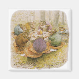 Toads'Tea Party (av Beatrix Potter) Magnet