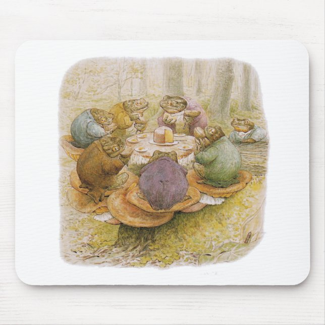 Toads'Tea Party (av Beatrix Potter) Musmatta (Framsidan)