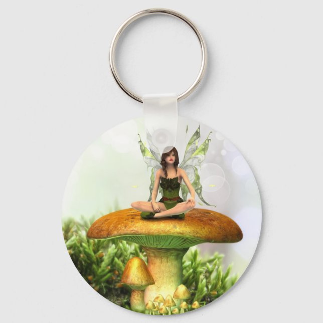 Toadstool Fairy Nyckelring (Framsida)