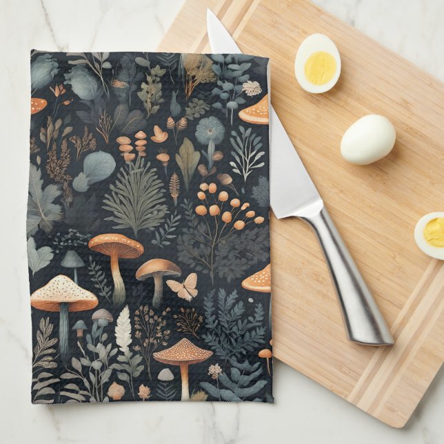 Toadstool Forest Kökshandduk (Vikt i Fjärdedel)