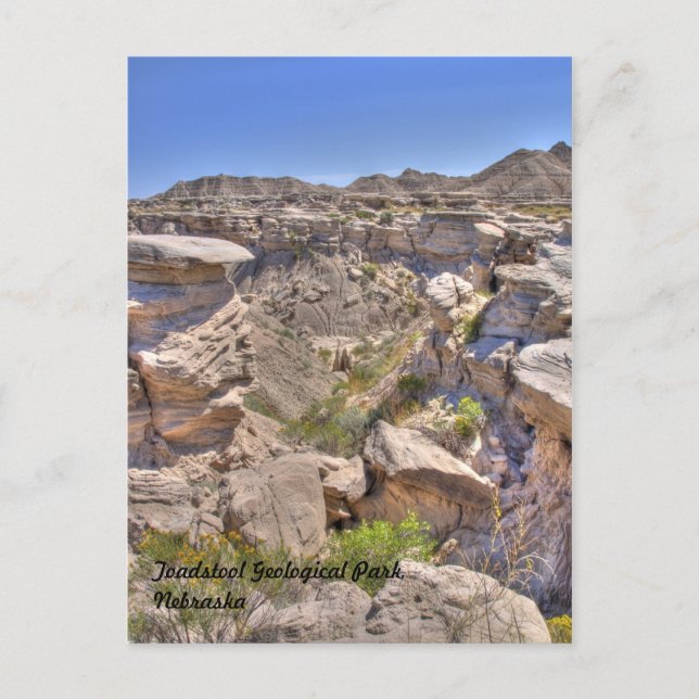 Toadstool Geological Park, Nebraska Vykort (Framsida)