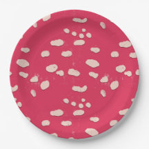 Toadstool Mushroom Struktur Party Plate