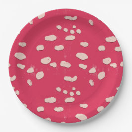 Toadstool Mushroom Struktur Party Plate