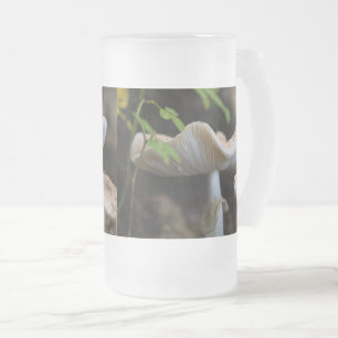 Toadstool Parbrella Frosted Glass Beer Mugg