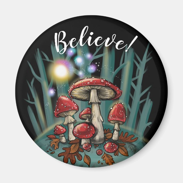 Toadstool svampar~ magnet (Framsidan)