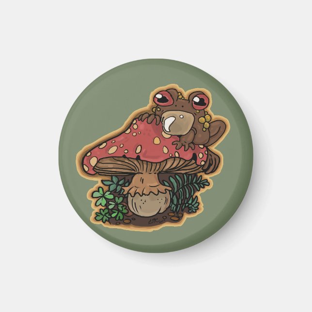 Toadstool Toad Magnet (Framsidan)