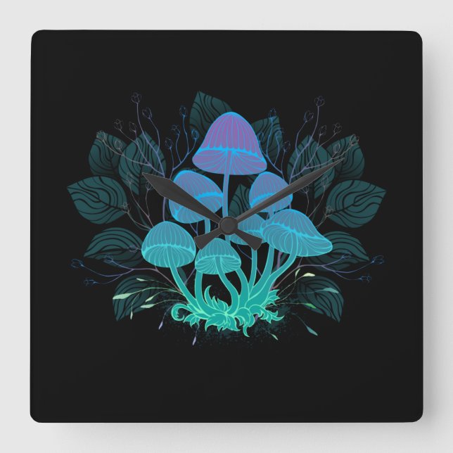 Toadstooler i Bushs Fyrkantig Klocka (Framsida)