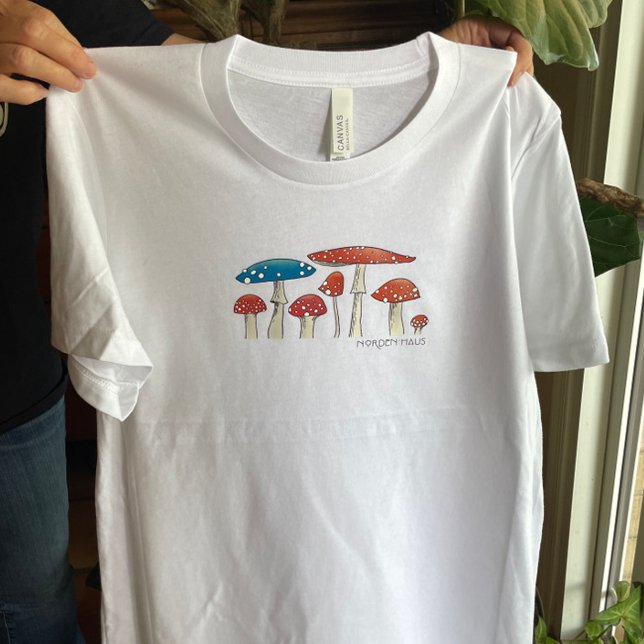 Toadstools Mushroom T-Shirt (T-shirt style shown my be different from listing. )