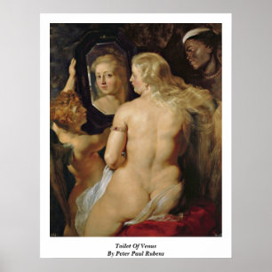 Toalett av Venus av Peter Paul Rubens Poster