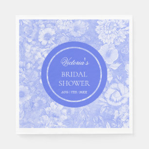 Toalett Floral Elegant Bröllopsdusch Pappersservett