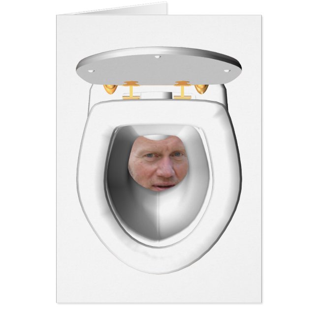 toalett hälsningskort (Framsidan)