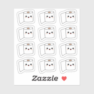 Toalett Papper Roll Potty Training/ Bathroom Resto Klistermärken