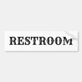 Toaletten undertecknar westernt bildekal