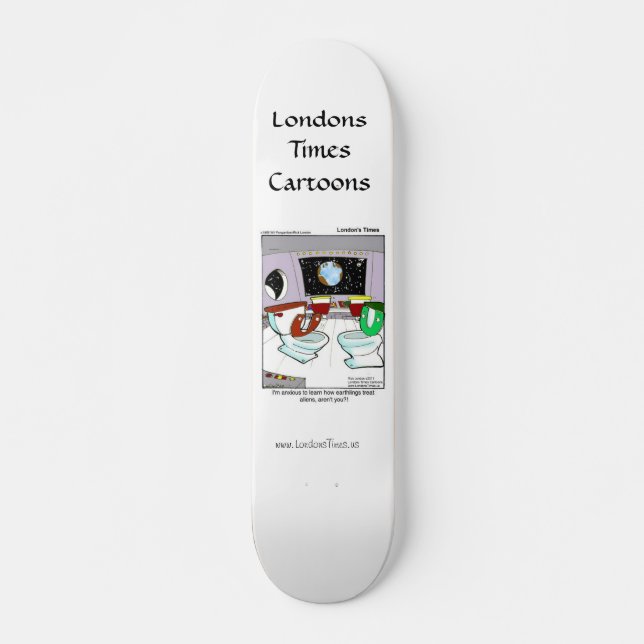 Toaletter från Rymden Funny SkateBoards (Framsida)