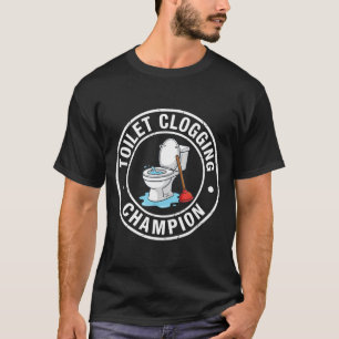 Toalettmästare stoppar mode t shirt