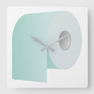 Toalettpapper Fyrkantig Klocka