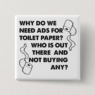 Toalettpapper Reklam Rolig Knapp Märke