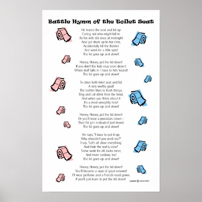 Toalettsäte Poster (Framsidan)