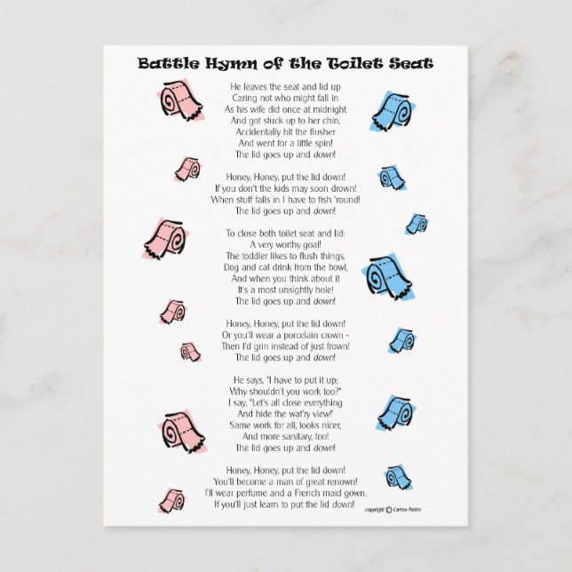 Toalettsäte Vykort (Framsida)