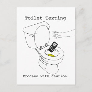 Toalettstext Vykort