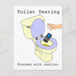 Toalettstext Vykort