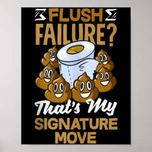 Toalettstoppande Chamon Rolig Badrumshumor Tank T Poster