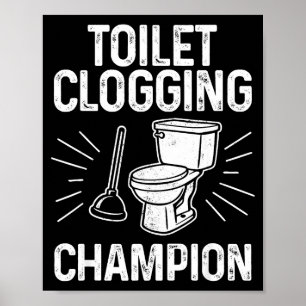 Toalettstoppande Chamon Roligt Grafiskt Toalettsto Poster
