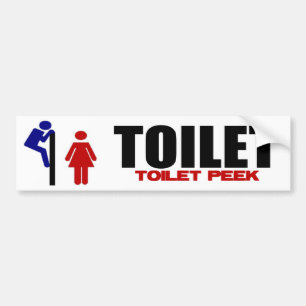 Toaletttitt Bildekal
