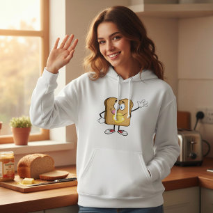 Toast Ansikte Womens Hoodie T Shirt
