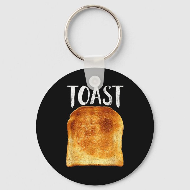 Toast Costume Halloween Funny Bread Lover Christma Nyckelring (Framsida)