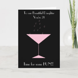 TOAST DAUGHTER 21:A BIRTHDAY-KORT KORT